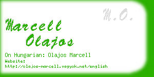marcell olajos business card